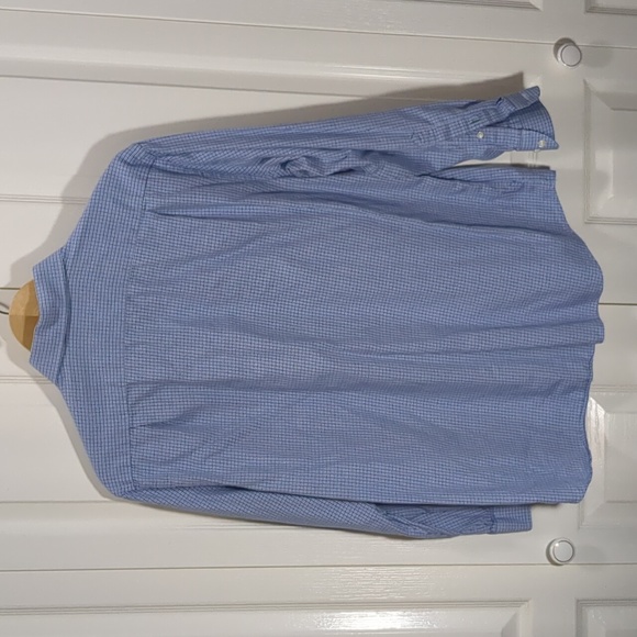 Tommy Hilfiger Dress Shirt Men's 17 Inch Neck (XL) Blue - Picture 2 of 4